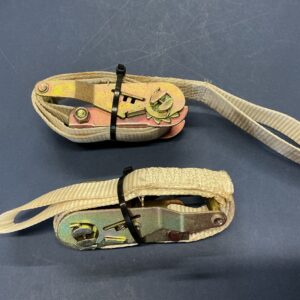 White Looped Ratchet Strap