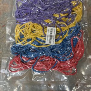 3.5" Assorted Color Rubber Bands, (120)