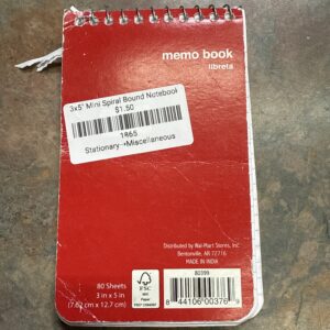 3x5" Mini Spiral Bound Notebooks