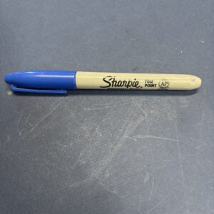Permanent Marker---Blue Regular Tip