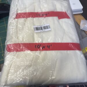 4x10' White Lace Curtain