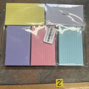 3"x5" MultiColor Index Cards(250)