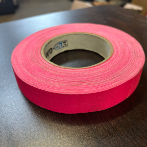 1" Flo. Pink Paper Tape