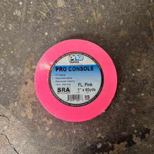 1" Flo. Pink Gaffers Tape