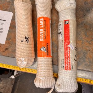 100' (1/4") White Sash