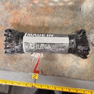 100' (3/16") Black Sash #6