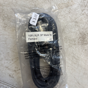 3-Pin XLR Cable (10')