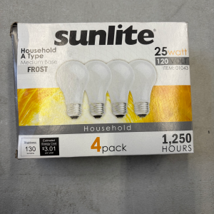 25w Frosted Light Bulbs(4)
