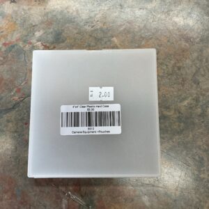 4"x4" Clear Plastic Hard Case