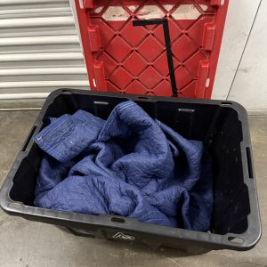 48 Gallon Plastic Tote (Yellow Top)