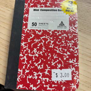 3x4" Composition notebooks (3)