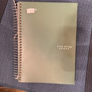 8.5x11" Spiral Bound Green Notebook