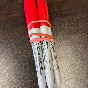 Permanent Marker---Red Regular Tip