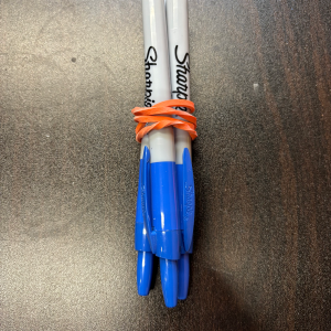 Permanent Marker---Blue Retractable Fine Tip