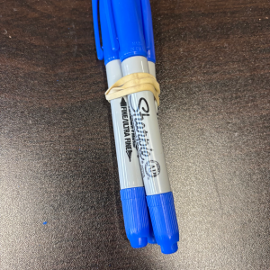 Permanent Marker---Blue Twin Tip