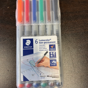 Non Permanant-----Assorted Colors (6)