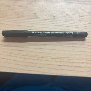 Black Lumocolor Fine Tip Permanent Marker