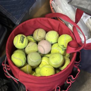 Split Tennis Balls