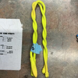 16” yellow cable tie (2)