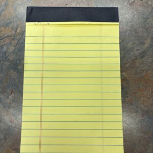 Yellow Legal Pad (5x8")