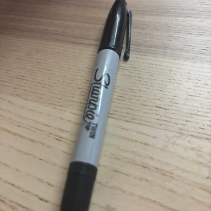 Permanent Marker---Black Twin Tip