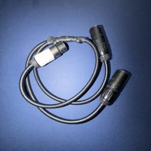 3.3' Female to Male Pigtail XLR Splitter
