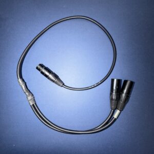 4.3' Female to Male Pigtail XLR Splitter