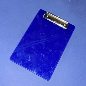 Small Blue Acrylic Clipboard